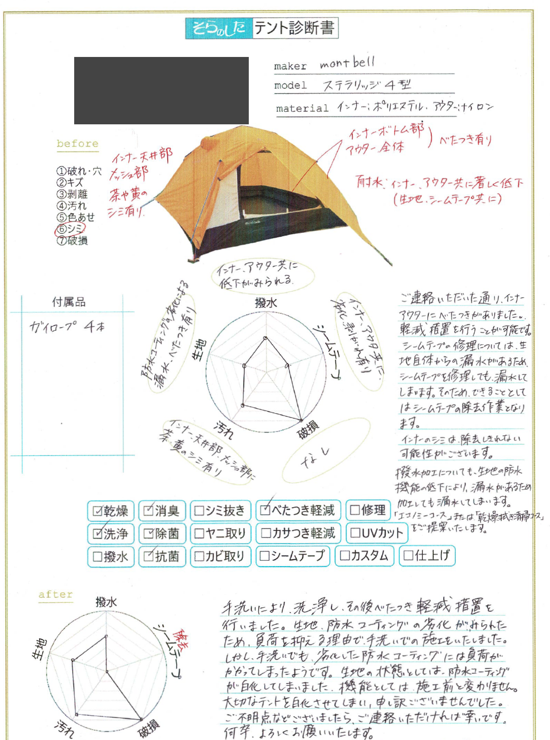 私たちがアウトドア製品のみしか受け付けていないクリーニング店である理由